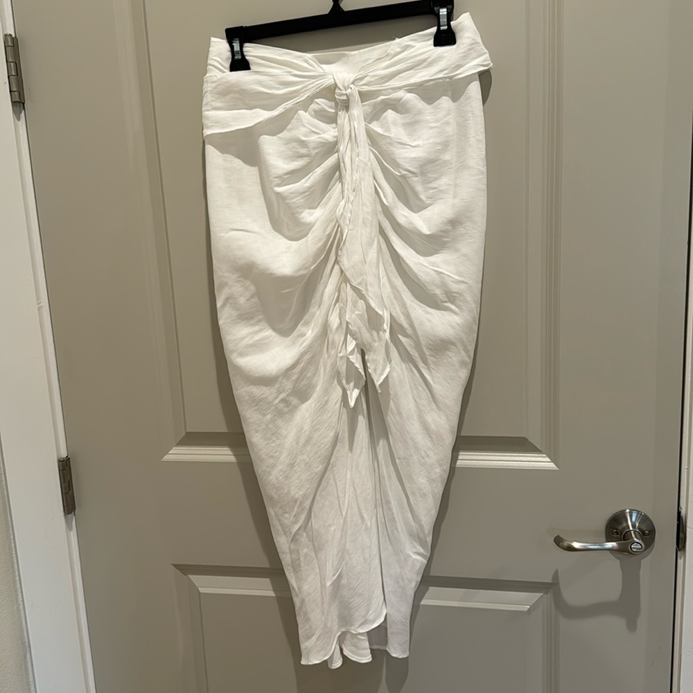White Do + Be wrap skirt